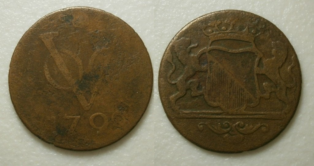 PD11427 Utrecht VOC Duit 1792, Ophalen of Verzenden, Vóór koninkrijk, 1 cent, Losse munt