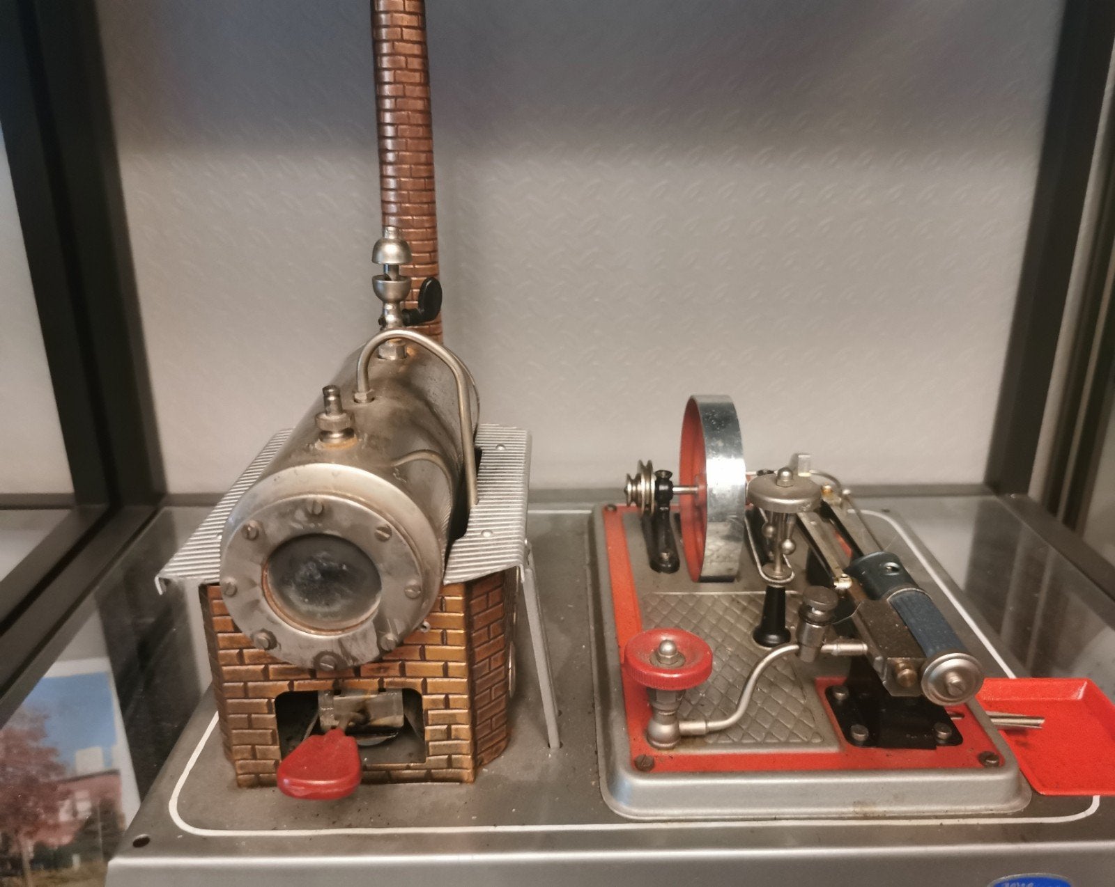 Wilesco D16 Stoommachine - Oud type met blauwe cilinders, Ophalen, Gebruikt
