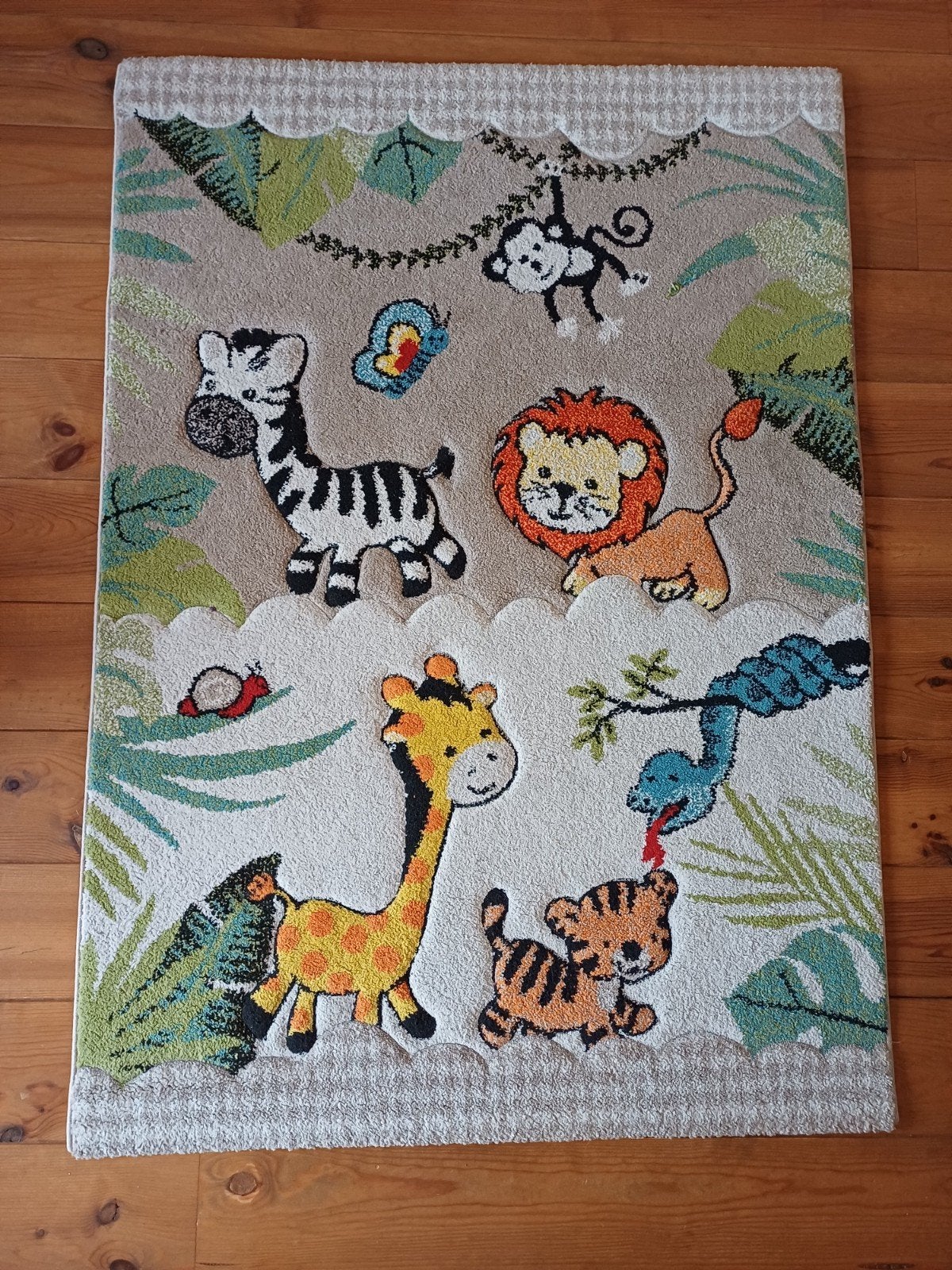 Paco vloerkleed met dieren voor kinderkamer