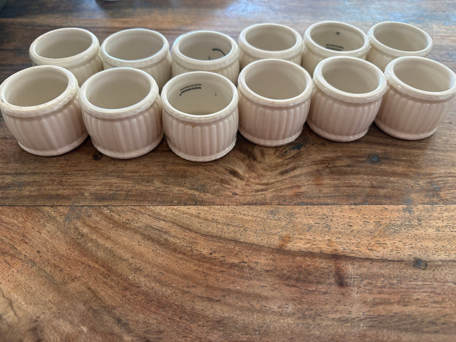 12 originele Wedgwood Edme Servetringen, Ophalen, Zo goed als nieuw, Overige materialen, Overige typen