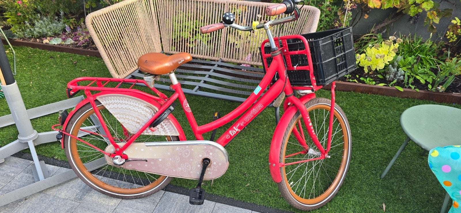 Cortina U4 kinderfiets Dames - Rood - 24inch mini, Terugtraprem, Minder dan 47 cm, Ophalen, Overige merken