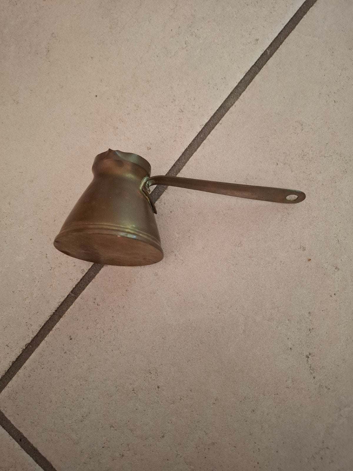Vintage koperen koffiepot / cezve, Antiek en Kunst, Ophalen of Verzenden, Koper