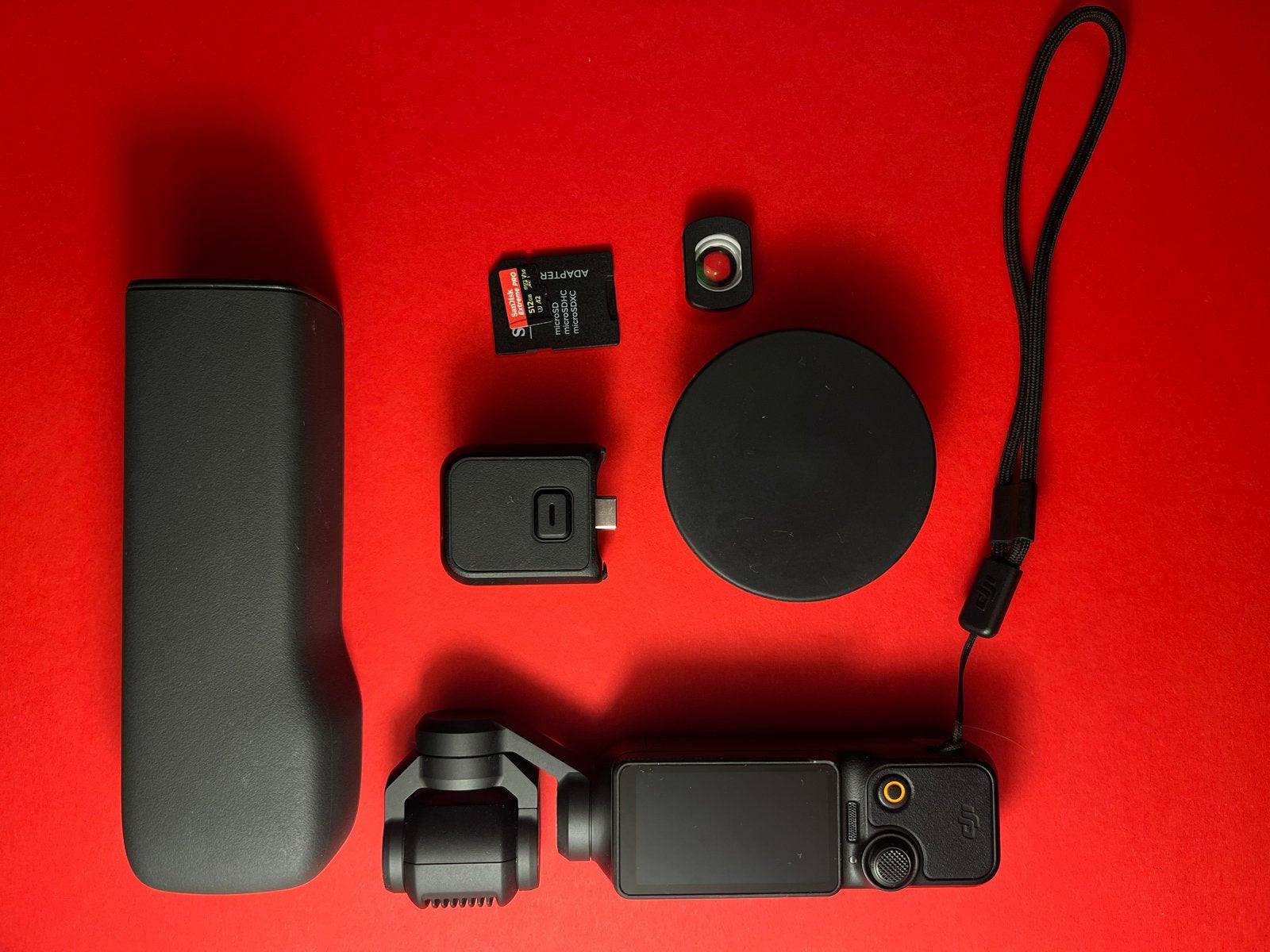 Dji pocket 3 + wide lens + 512 GB san disk extreme pro, Ophalen, Fotocamera