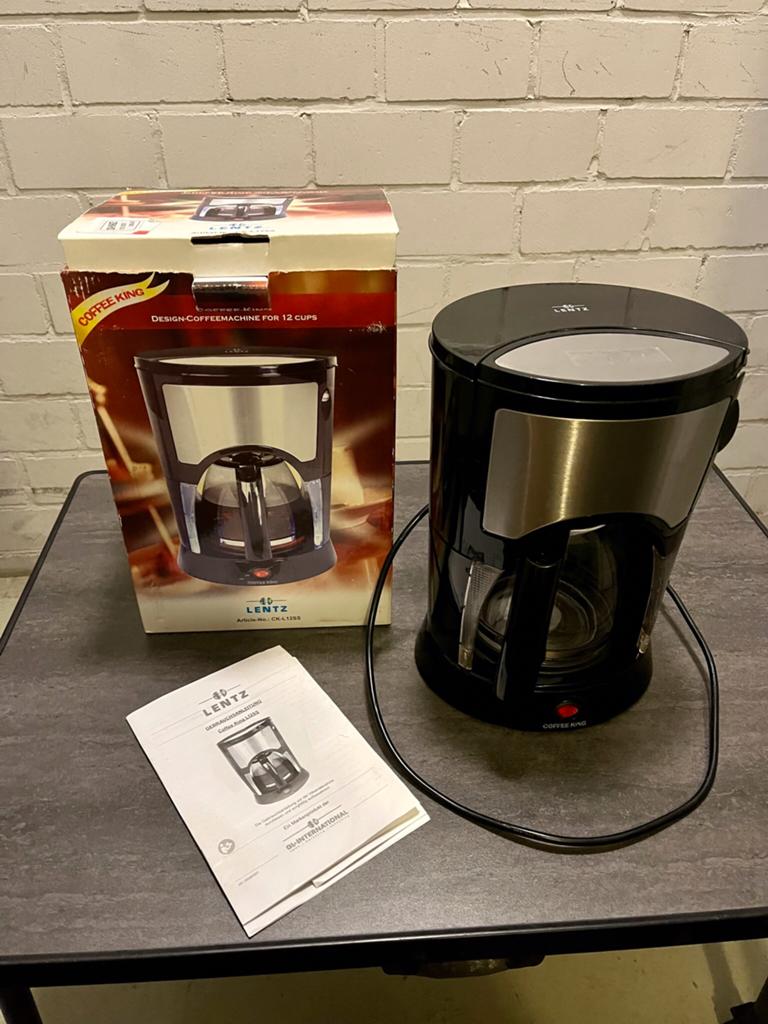 Lentz Coffee King Koffiezetapparaat 12 kopjes, Ophalen, 10 kopjes of meer, Koffiemachine, Gemalen koffie