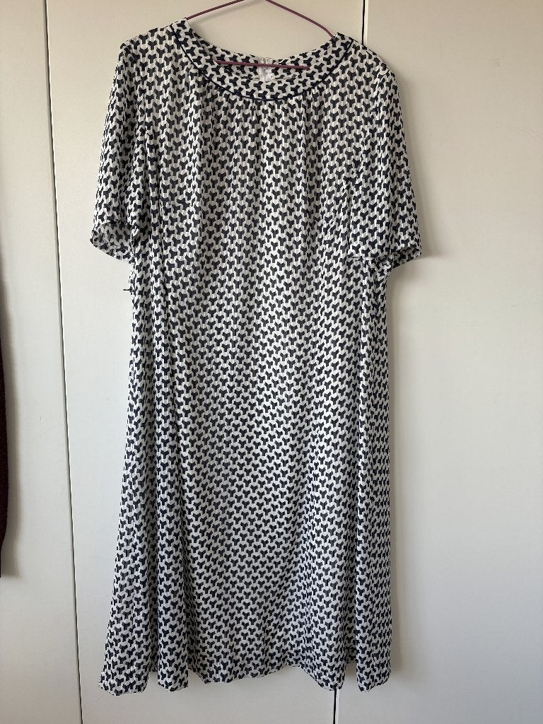 vintage jurk van ESCO Special Berlin (mt.XL), Esco Special Berlin, Blauw, Maat 46/48 (XL) of groter, Ophalen of Verzenden
