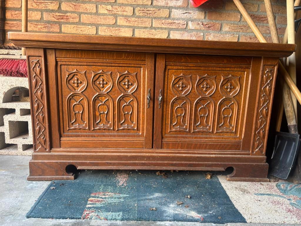 Dekenkist vintage, Ophalen, Gebruikt, 100 tot 150 cm, 50 tot 75 cm