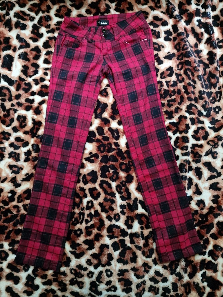 Broek tartan/Schotse print, VS. miss, Ophalen of Verzenden, Zo goed als nieuw, Maat 34 (XS) of kleiner