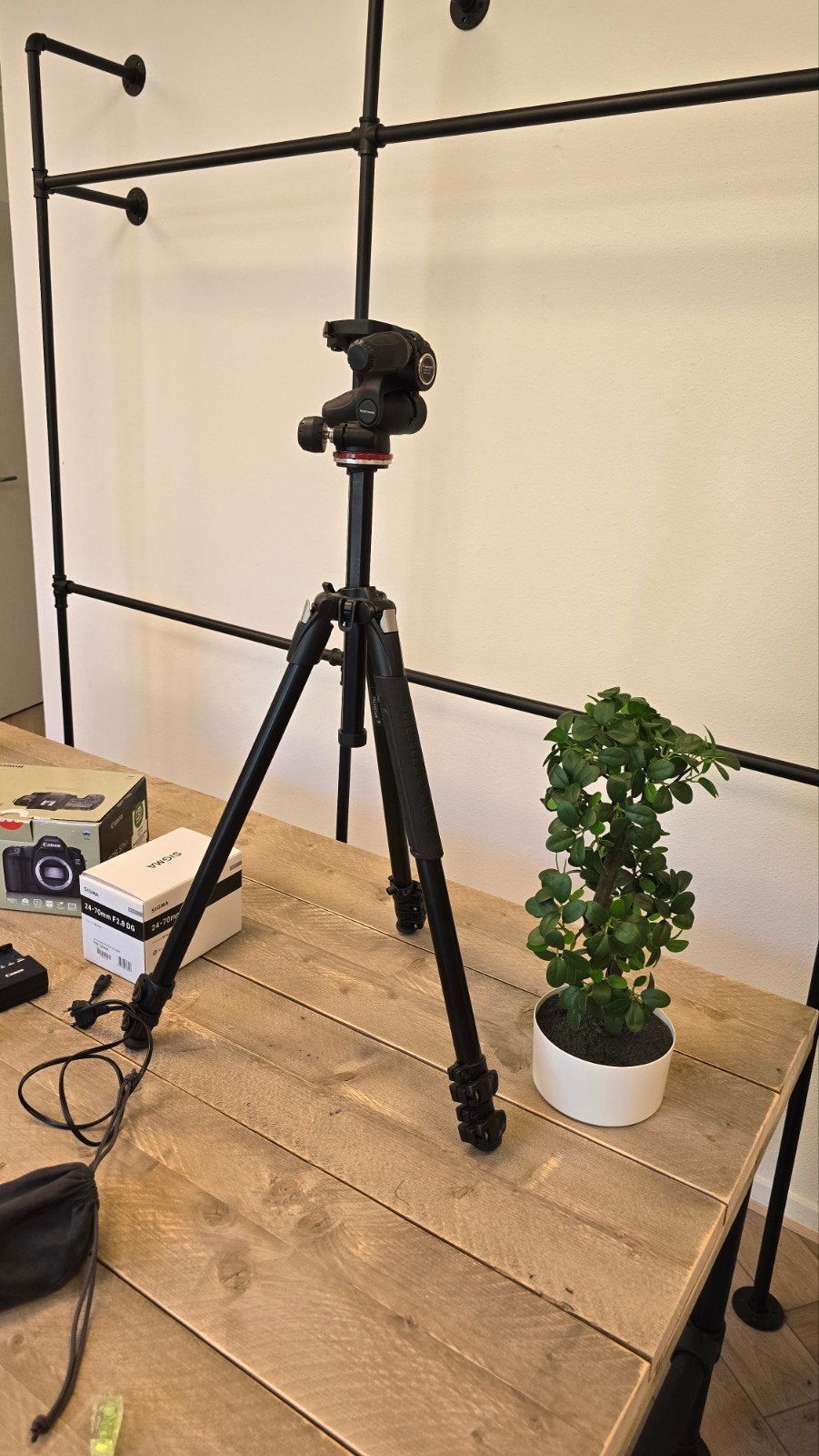 Manfrotto MK290XTA3-W3 statief, Balhoofd, Ophalen of Verzenden, Zo goed als nieuw, Minder dan 150 cm