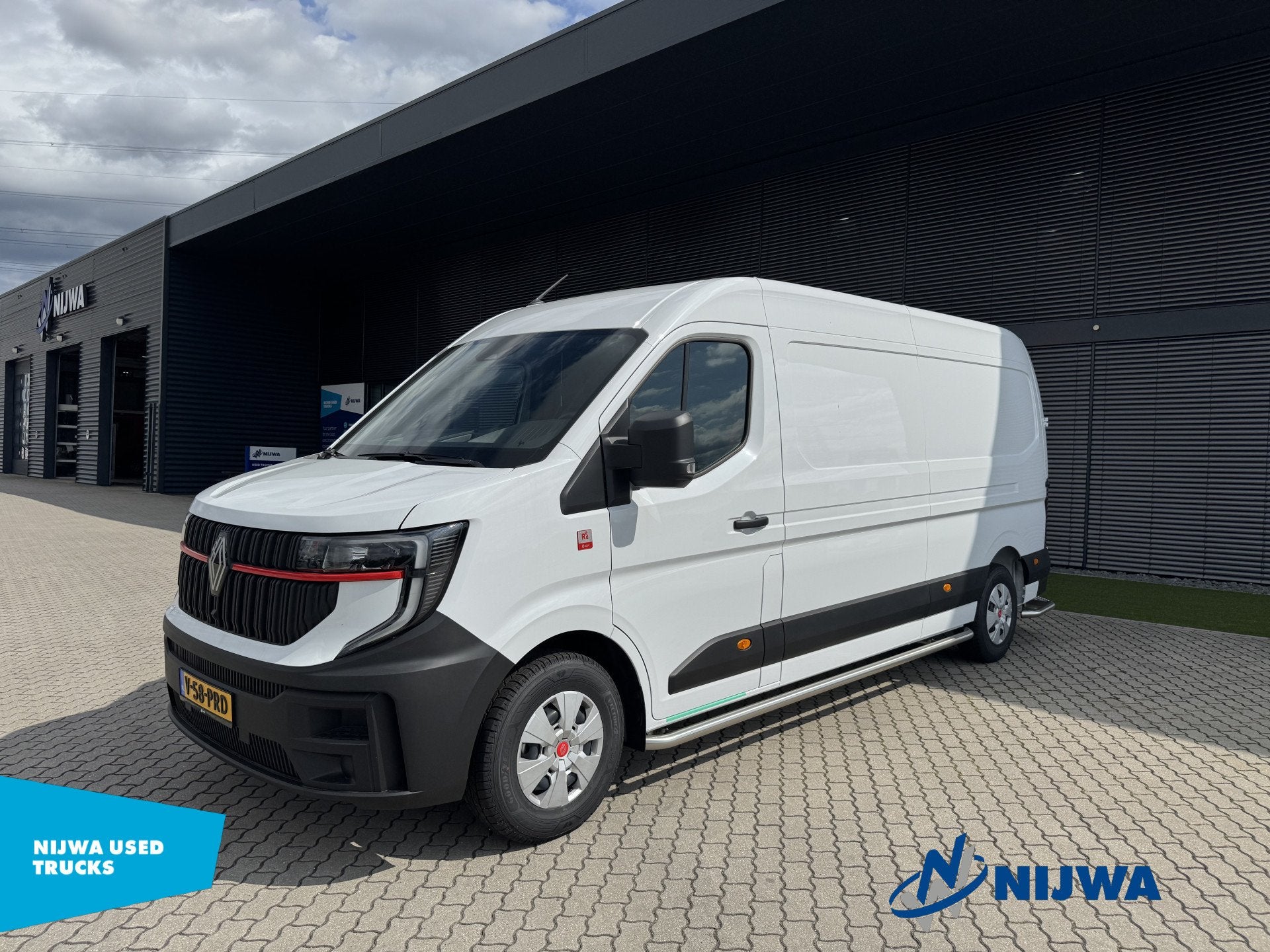 Renault Master E-Tech T35 L3H2 87 kWh Home Delivery + Carpla, Stof, 143 pk, Wit, 2 stoelen