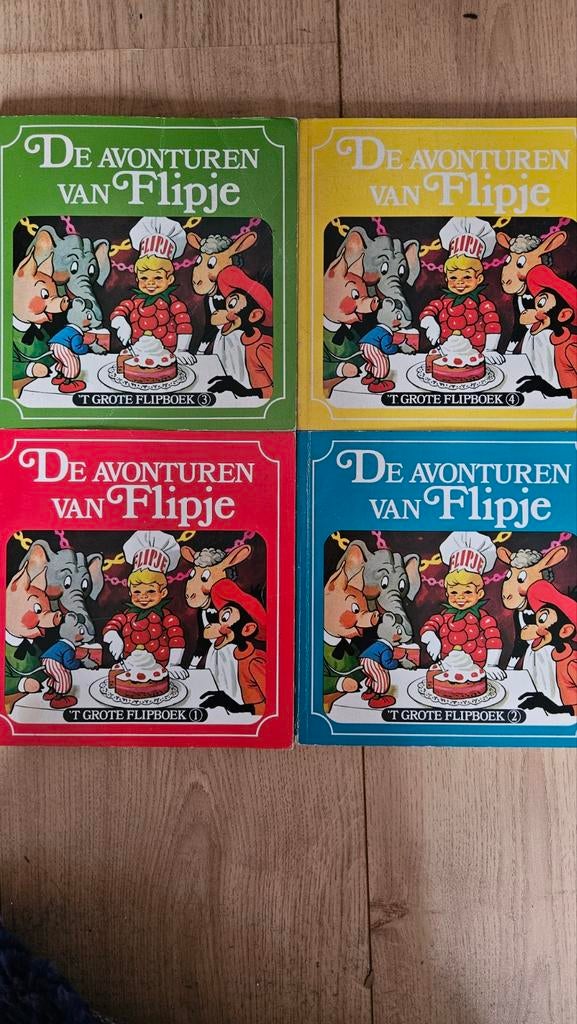 De Avonturen van Flipje - Complete set (4 boeken), Ophalen of Verzenden, Gelezen, Flipje, Fictie