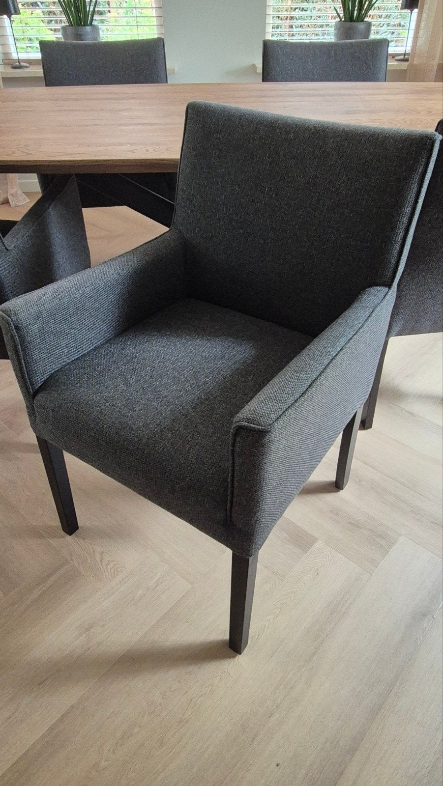 5 eetkamerstoelen pronto, Ophalen, Zo goed als nieuw, Vijf, Zes of meer stoelen, Stof