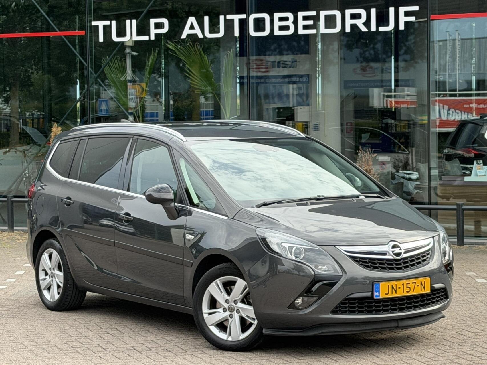 Opel Zafira Tourer 1.6 Blitz 2016 Leder Navi 1e eigenaar, Auto's, Voorwielaandrijving, Dealer onderhouden, Gebruikt, 4 cilinders