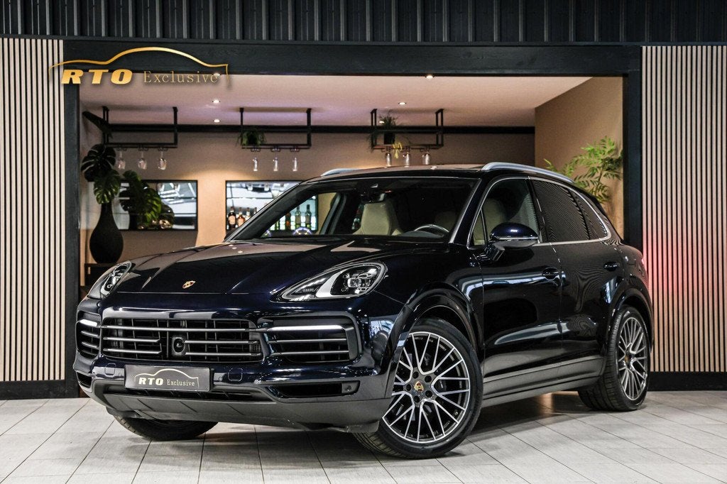 Porsche Cayenne 3.0 E-Hybrid|PASM|Pano|GTS stoel|Chrono|ACC, Auto's, Porsche, Automaat, Cayenne, 2995 cc, Blauw
