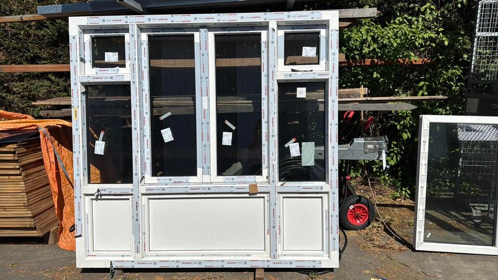 nieuwkunstof pui wit inclusief dubbel dubbel glas 🌸, Ophalen, Nieuw, 160 cm of meer, Glasplaat