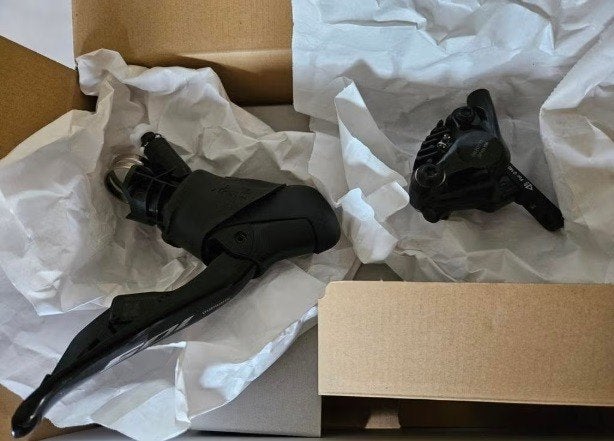 Schijfremset Shimano 105 R7170 DI2, shifter racefiets, Ophalen, Overige typen, Zo goed als nieuw, Shimano