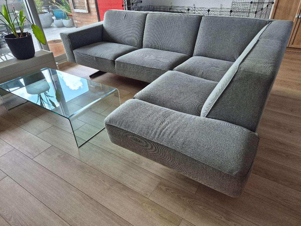 Loods5 Hoekbank 'Walker' - Donkergrijs, 2.5 jaar oud, Ophalen, 250 tot 300 cm, Hoekbank, Zo goed als nieuw