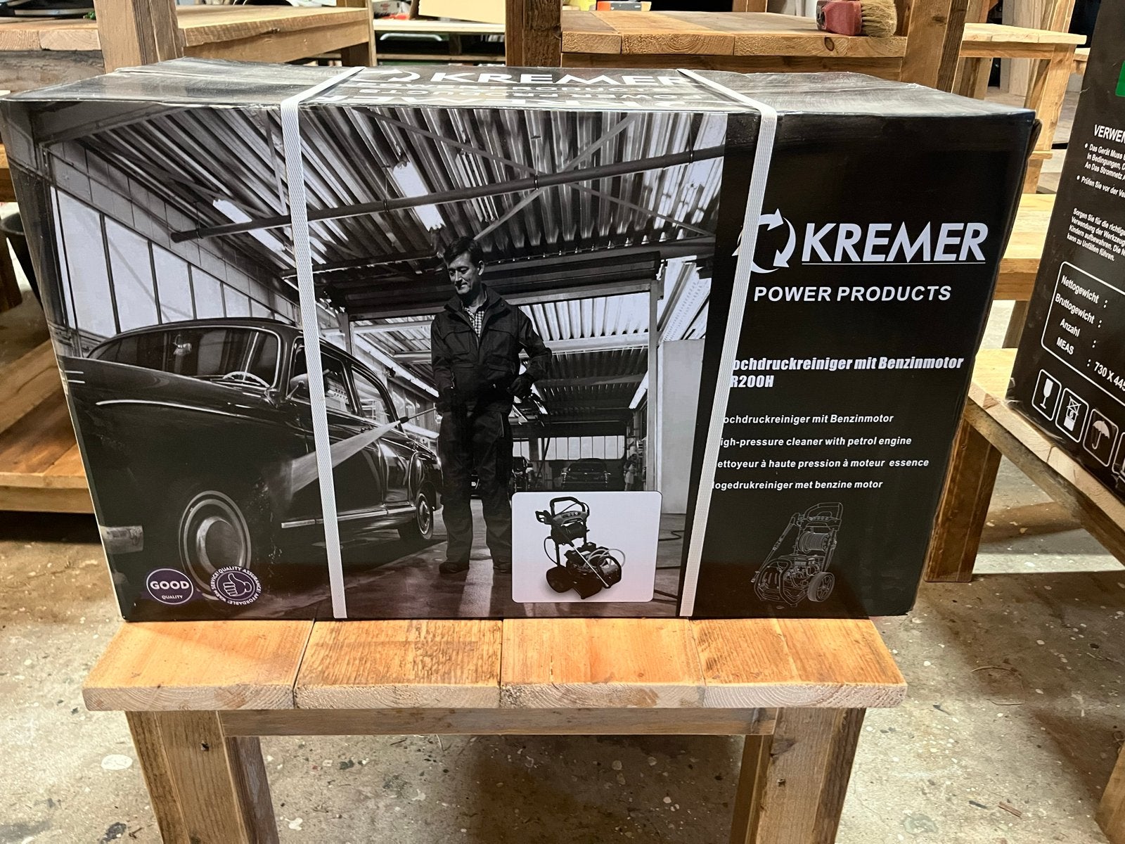 Kremer Power Products Benzine Hogedrukreiniger KR200H, Tuin en Terras, Ophalen, Nieuw, Benzine