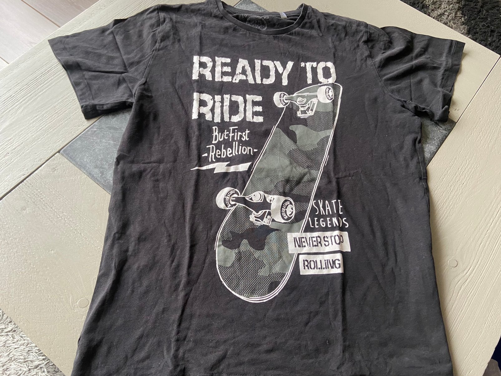 Stoer shirt van Skate Nation mt 176 voor 1 euro !!!, Kinderen en Baby's, Kinderkleding | Maat 176, Ophalen of Verzenden, Gebruikt
