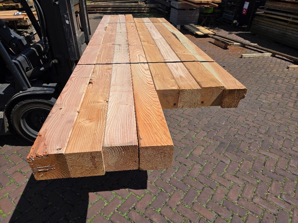 Douglas palen / balken - geschaafd 14.0x14.0 cm - nr: TB15, Ophalen, Nieuw, 250 cm of meer, Balken