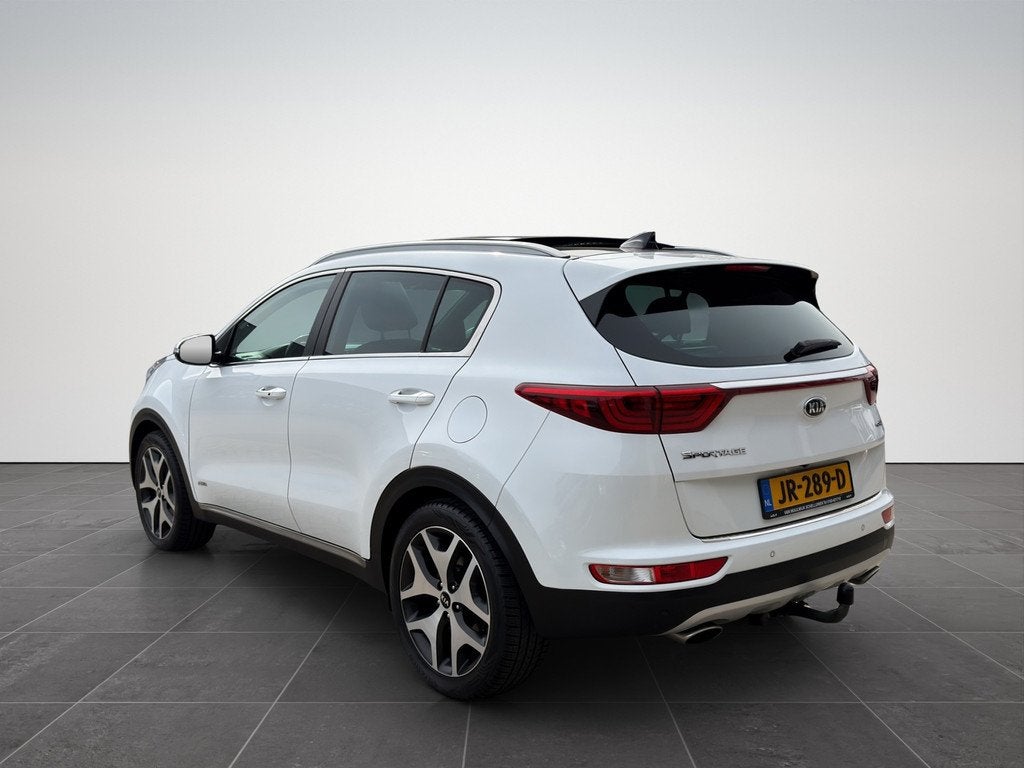 Kia Sportage 1.6 T-GDI 4WD GT-Line PlusLine Pano|DodeHoek|Ca, Gebruikt, 4 cilinders, Wit, Bedrijf