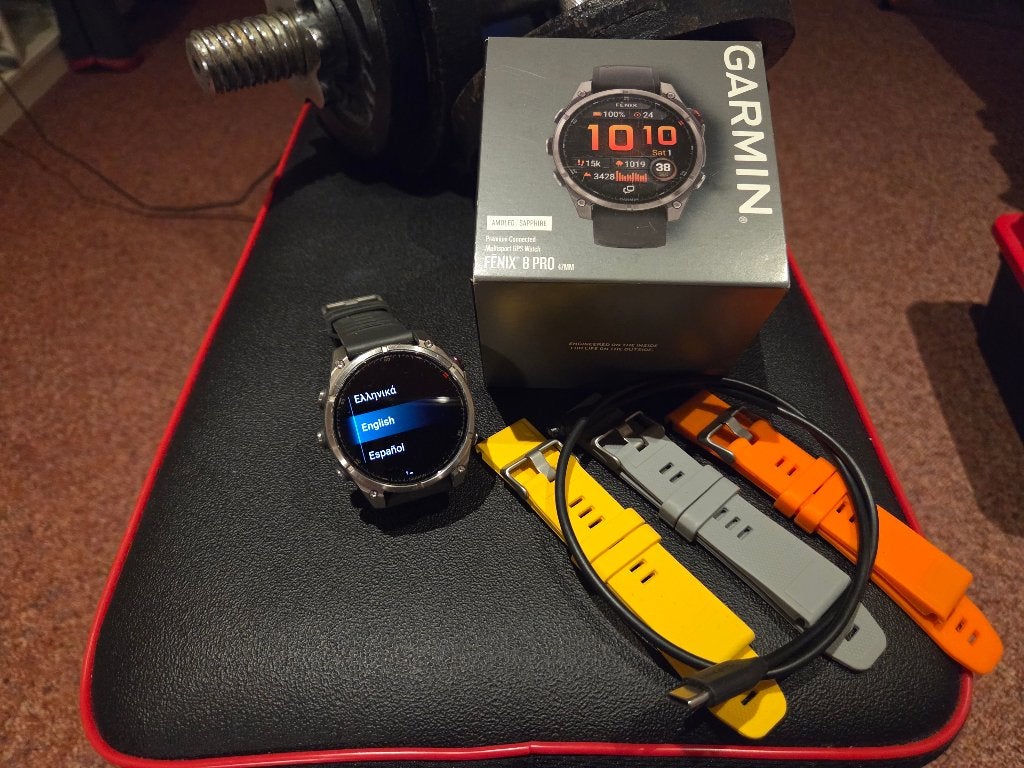Garmin Fenix 8 Pro in zeer nette staat + lopende garantie, Ophalen, Carmin, Zo goed als nieuw, Waterdicht
