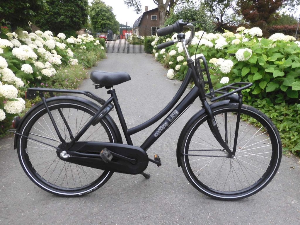 Hele mooie zwarte  26" Cortina U4 mini  met 3 versnellingen, Terugtraprem, Versnellingen, Niet ingevuld, Zo goed als nieuw