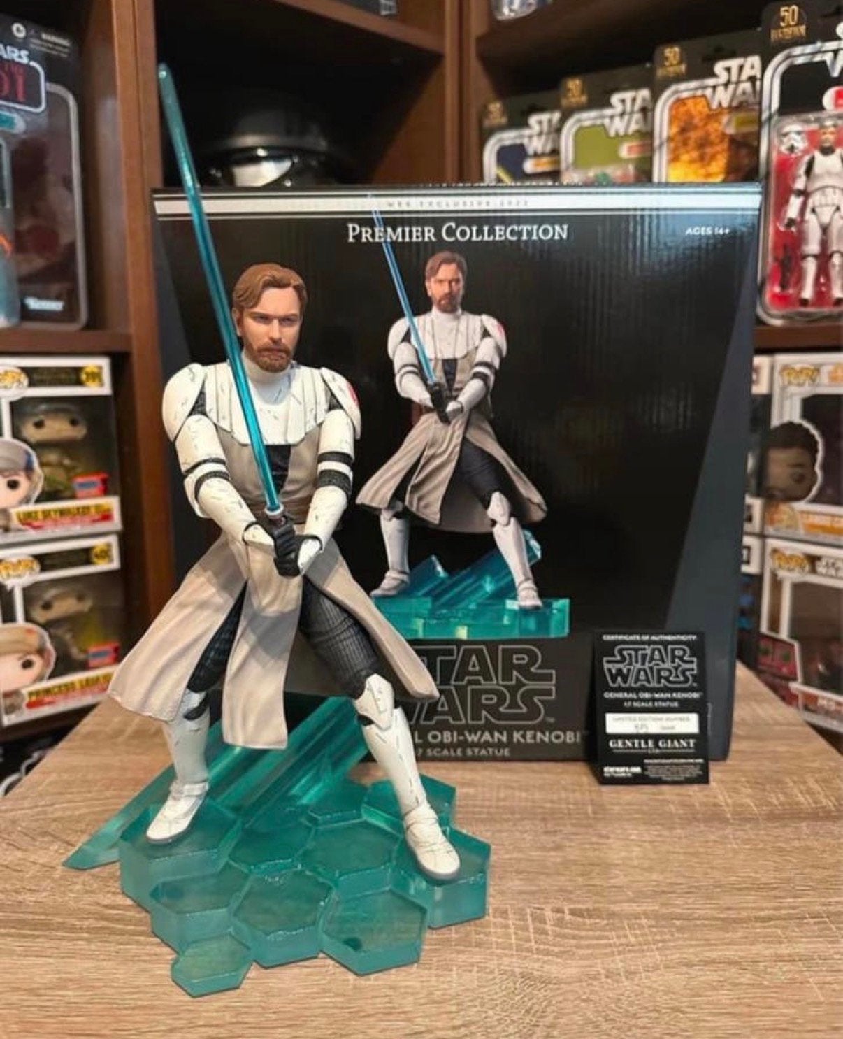 Star Wars Gentle Giant Obi-Wan Kenobi Exclusieve Statue, Ophalen of Verzenden, Zo goed als nieuw, Actiefiguurtje
