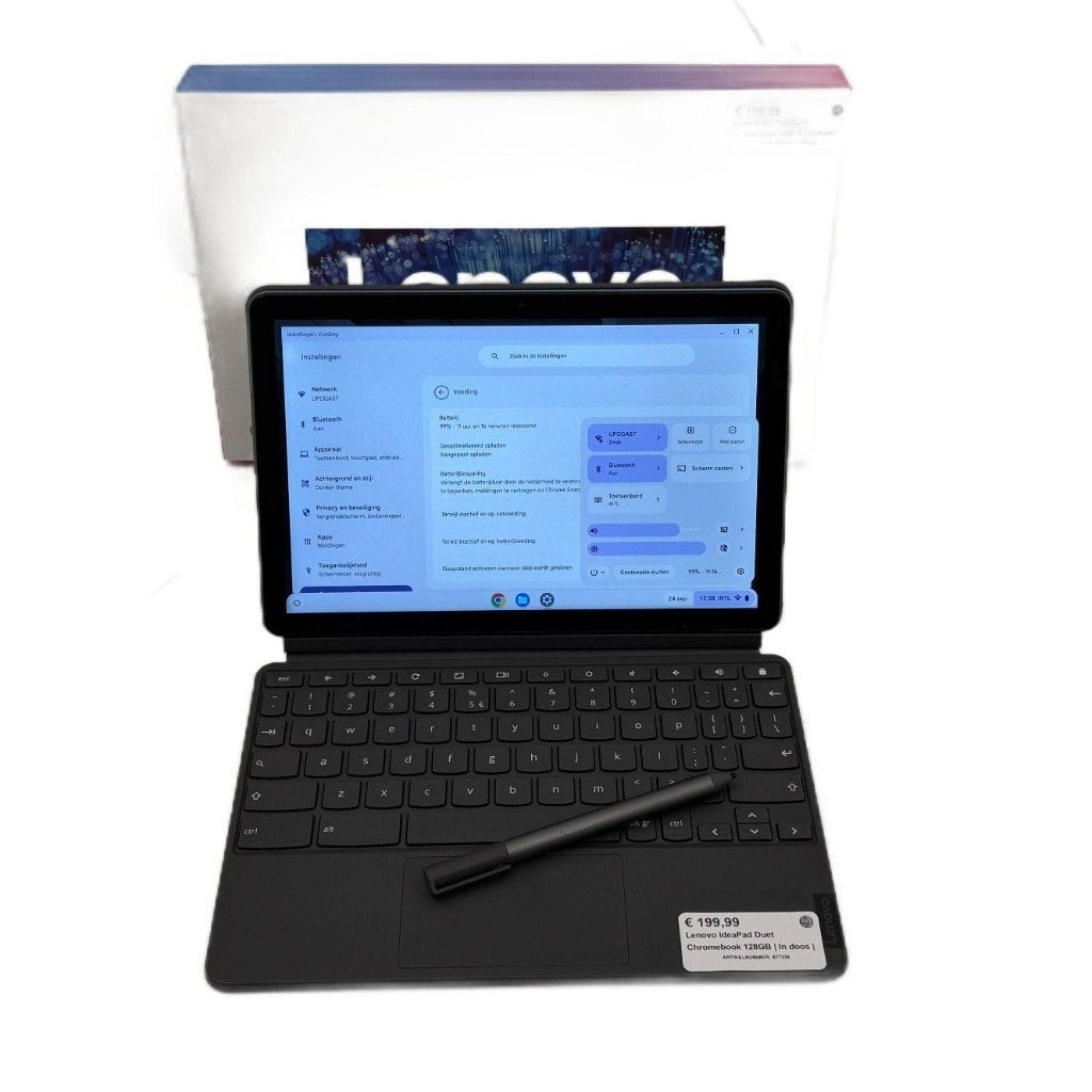 Lenovo IdeaPad Duet Chromebook 128GB | In doos |, Computers en Software, 13 inch, Toulonselaan 72, Touchscreen, Ophalen of Verzenden