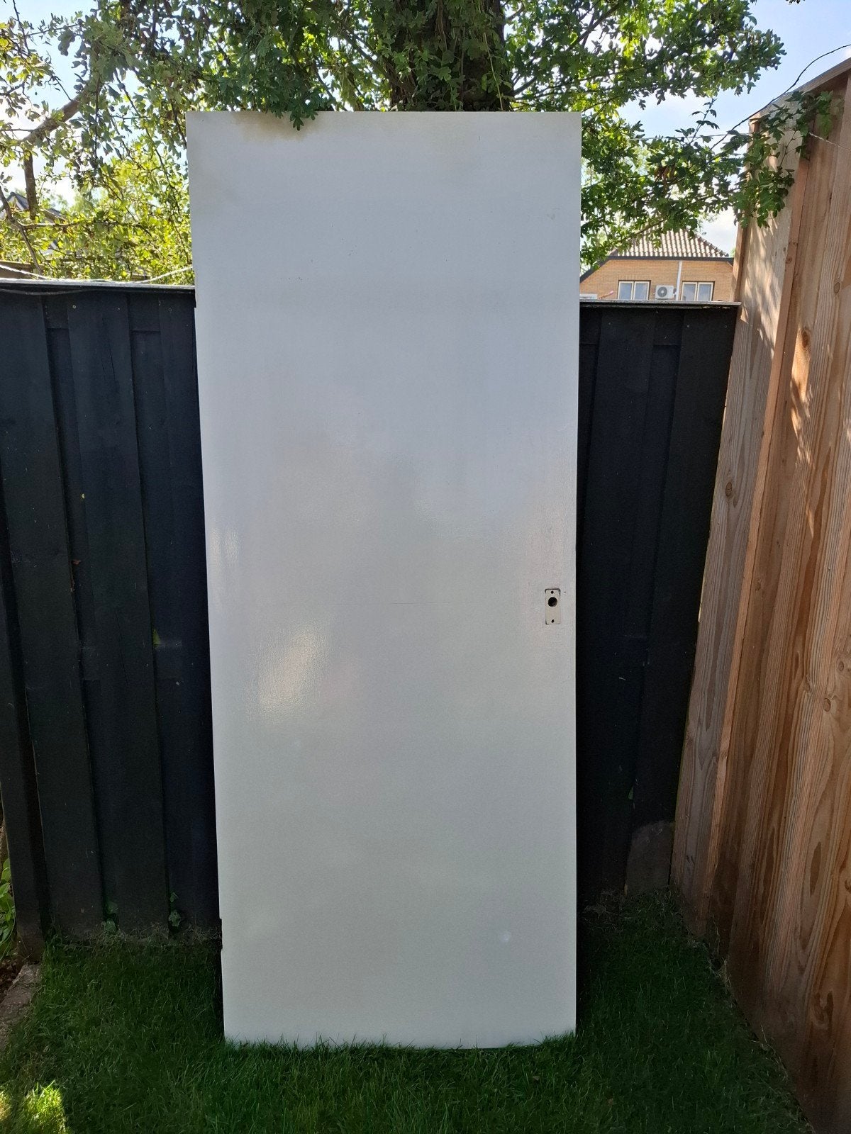 Stompe binnendeur 83x210,5x4 cm (zonder slot en scharnieren), Doe-het-zelf en Verbouw, Deuren en Horren, Ophalen, Gebruikt, 80 tot 100 cm