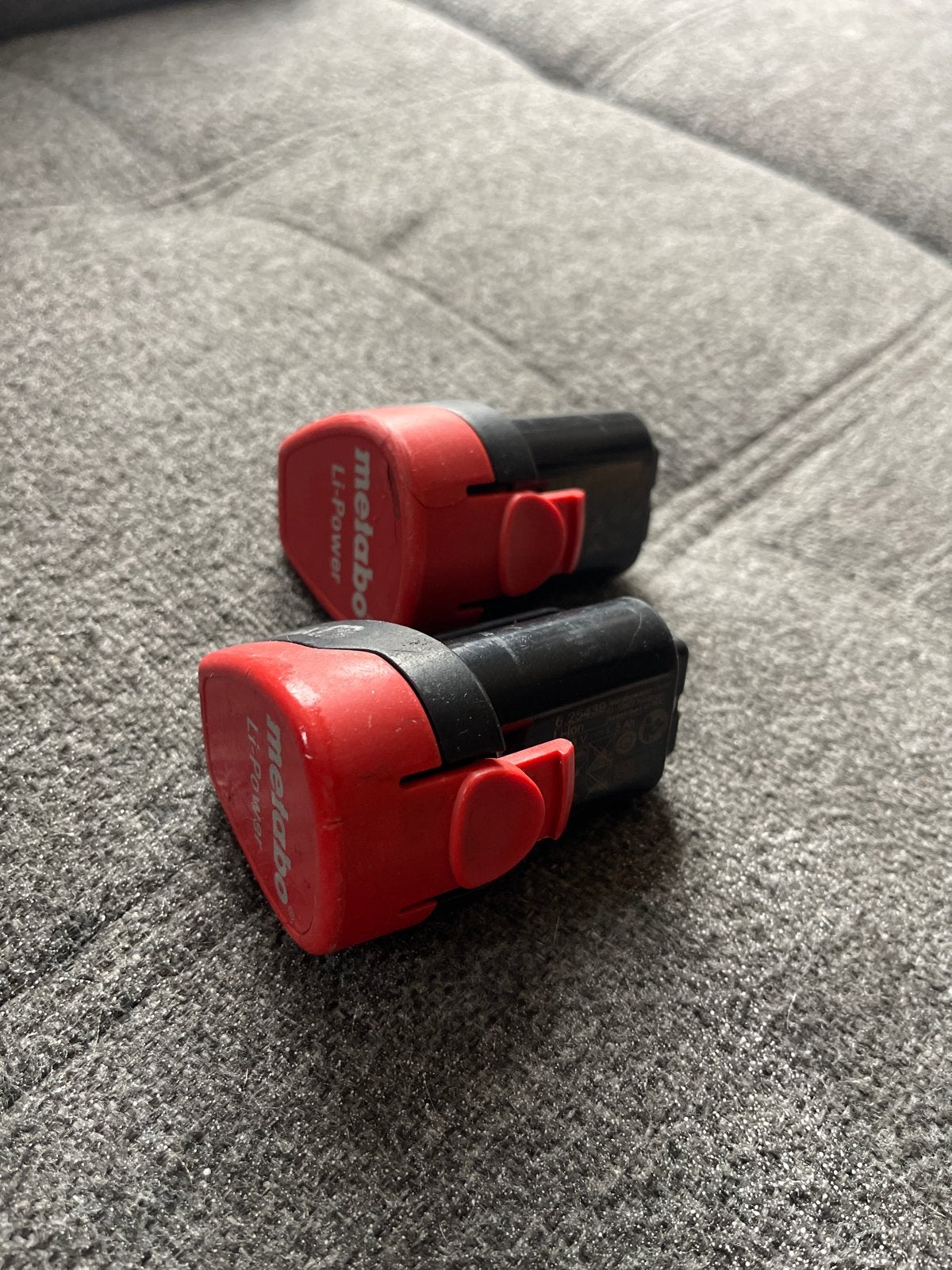 Twee Metabo Li-Power accu's 10,8V (max 12V), Verzenden, Gebruikt, Overige merken, Overige typen
