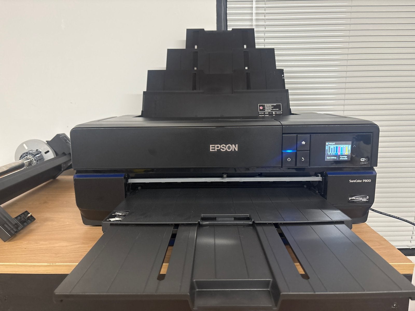 Epson SureColor A2 P800 fotoprinter met rolhouder en papier, Ophalen, Gebruikt, Fotoprinter, Inkjetprinter