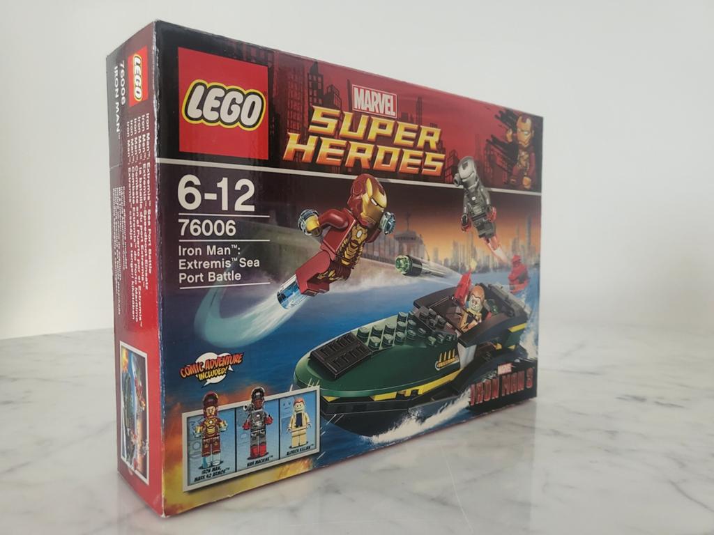 LEGO Marvel Super Heroes 76006 Iron Man Extremis Sea Port, Ophalen of Verzenden, Zo goed als nieuw, Overige merken