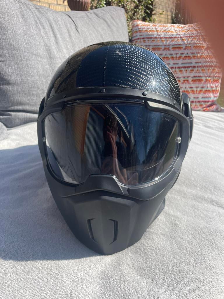 Caberg Ghost helm CARBON maat M, Motoren, M, Heren, Jethelm, Ophalen of Verzenden