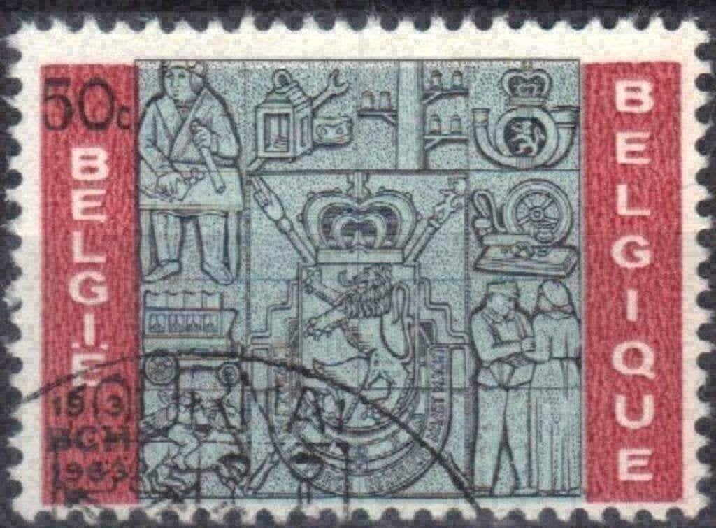 Belgie 1963 - Yvert/OBP 1271 - 40 jaar Postchecks (ST), Postzegels en Munten, Postzegels | Europa | België, Verzenden, Gestempeld