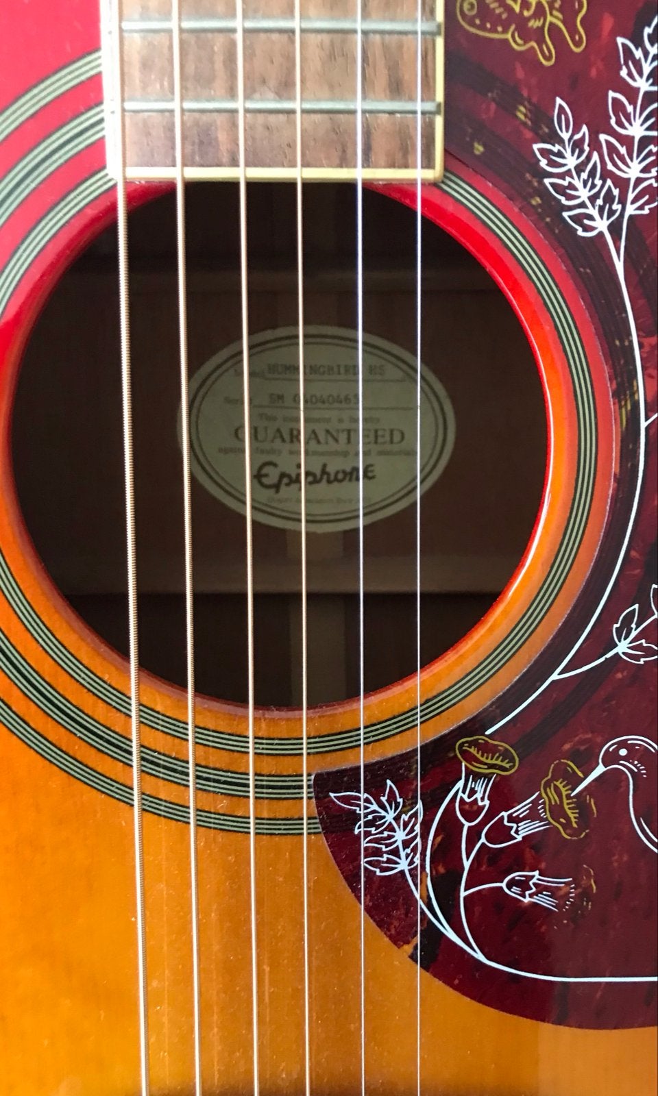 Epiphone Hummingbird Akoestische Gitaar, Ophalen of Verzenden, Zo goed als nieuw, Western- of Steelstringgitaar