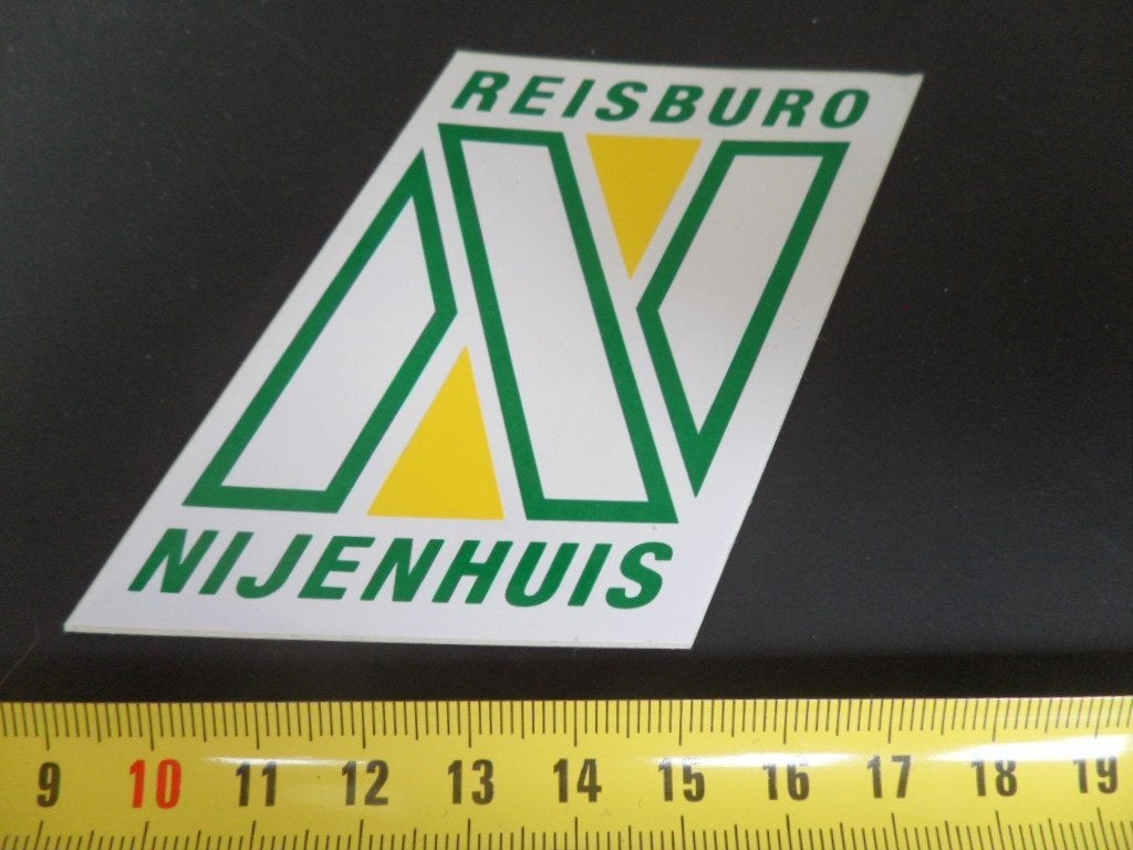 sticker Reisburo NIJENHUIS *, Ophalen, Zo goed als nieuw