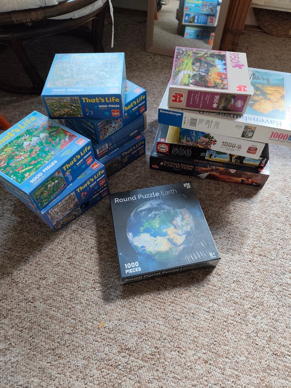 Diverse legpuzzels, Ophalen, 500 t/m 1500 stukjes, Gebruikt, Legpuzzel