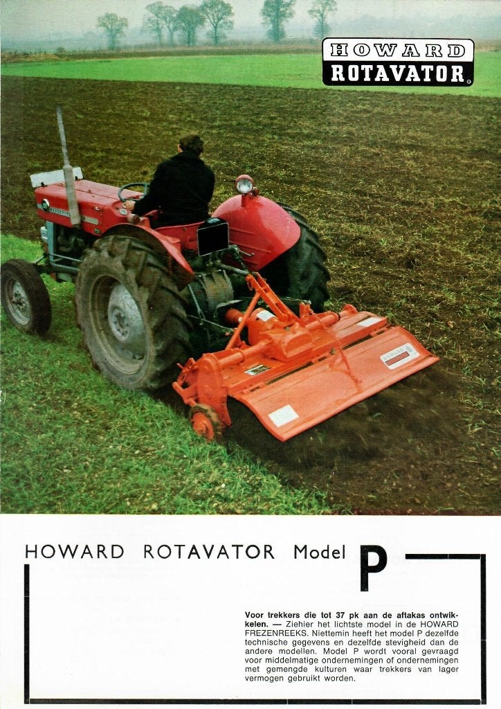 Folder HOWARD frees type P tractor trekker, Ophalen of Verzenden, Zo goed als nieuw, Folder