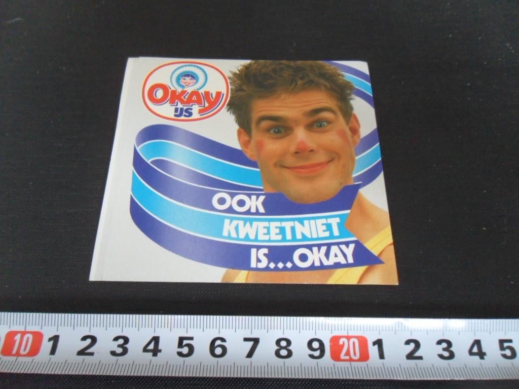 sticker OKAY IJS ook kweetniet is okay - kaktus show, Ophalen, Zo goed als nieuw