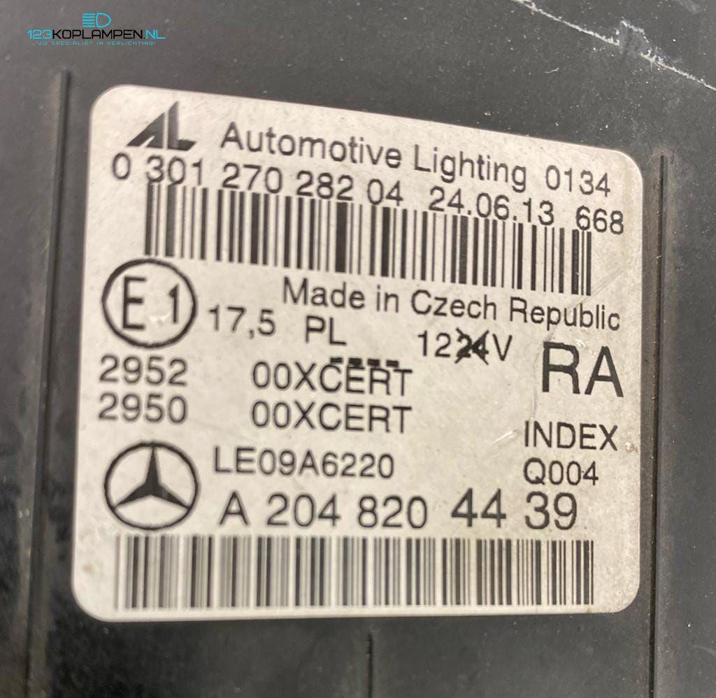 Mercedes C Klasse W204 Facelift Xenon LED koplamp rechts, Gebruikt, -, Ophalen of Verzenden, -