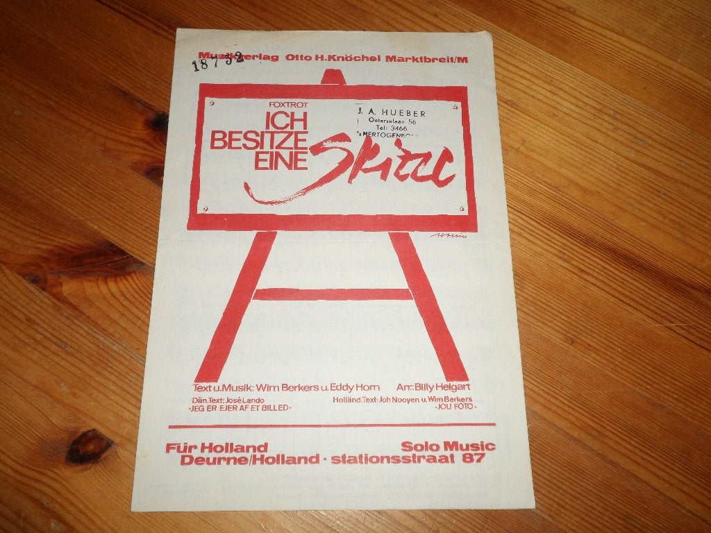 Ich besitze eine skizze - berkers / horn, Gebruikt, Gitaar, Ophalen of Verzenden, Artiest of Componist