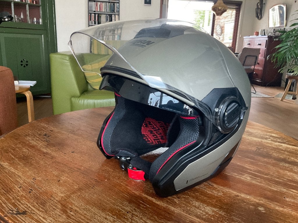 Nolan N40-5 GT Jethelm - Zo goed als nieuw, Motoren, Nolan, Jethelm, Ophalen of Verzenden, L