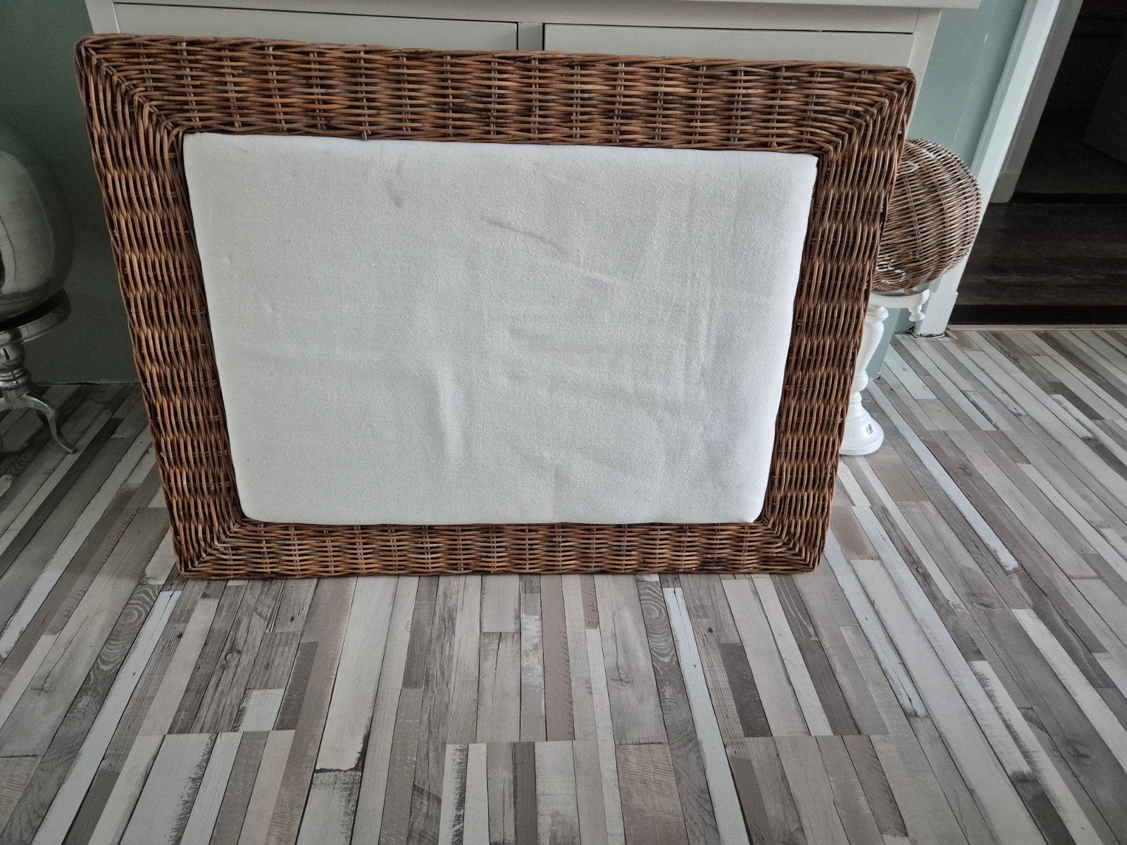 rattan prikbord groot, Ophalen of Verzenden, Gebruikt, Prikbord
