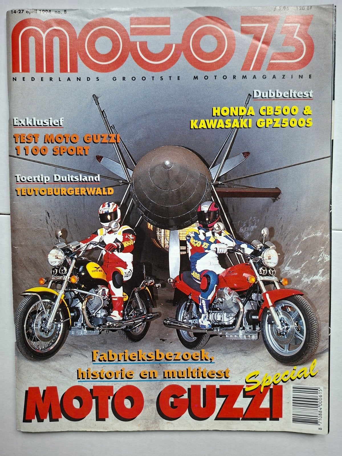 Moto 73 Motormagazine - April 1994 - Moto Guzzi Special, Ophalen of Verzenden