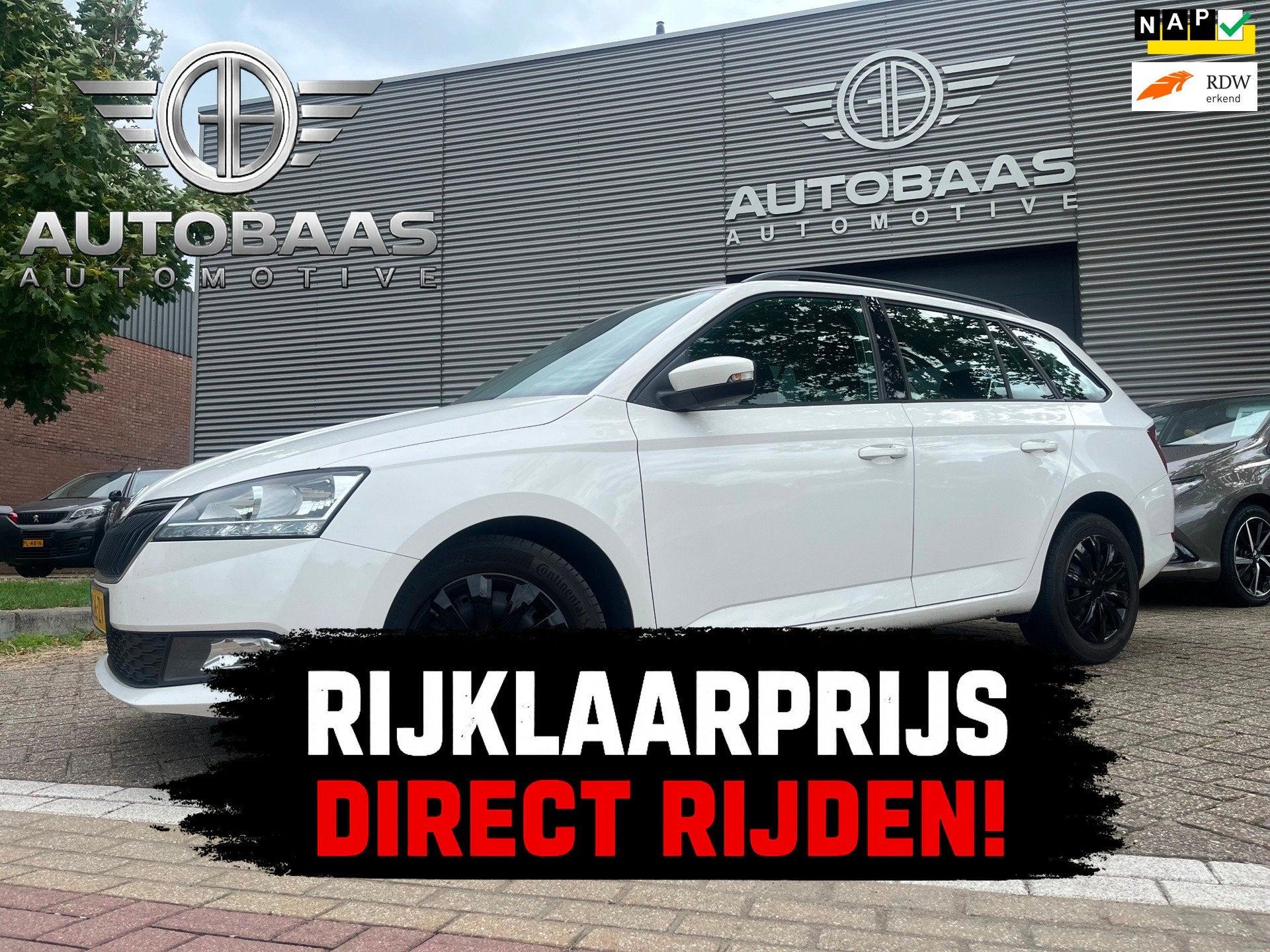 Skoda Fabia Combi 1.0 TSI Ambition *NW APK 07-2028* AUTOMAAT, Auto's, Skoda, Gebruikt, 95 pk, Wit, Origineel Nederlands