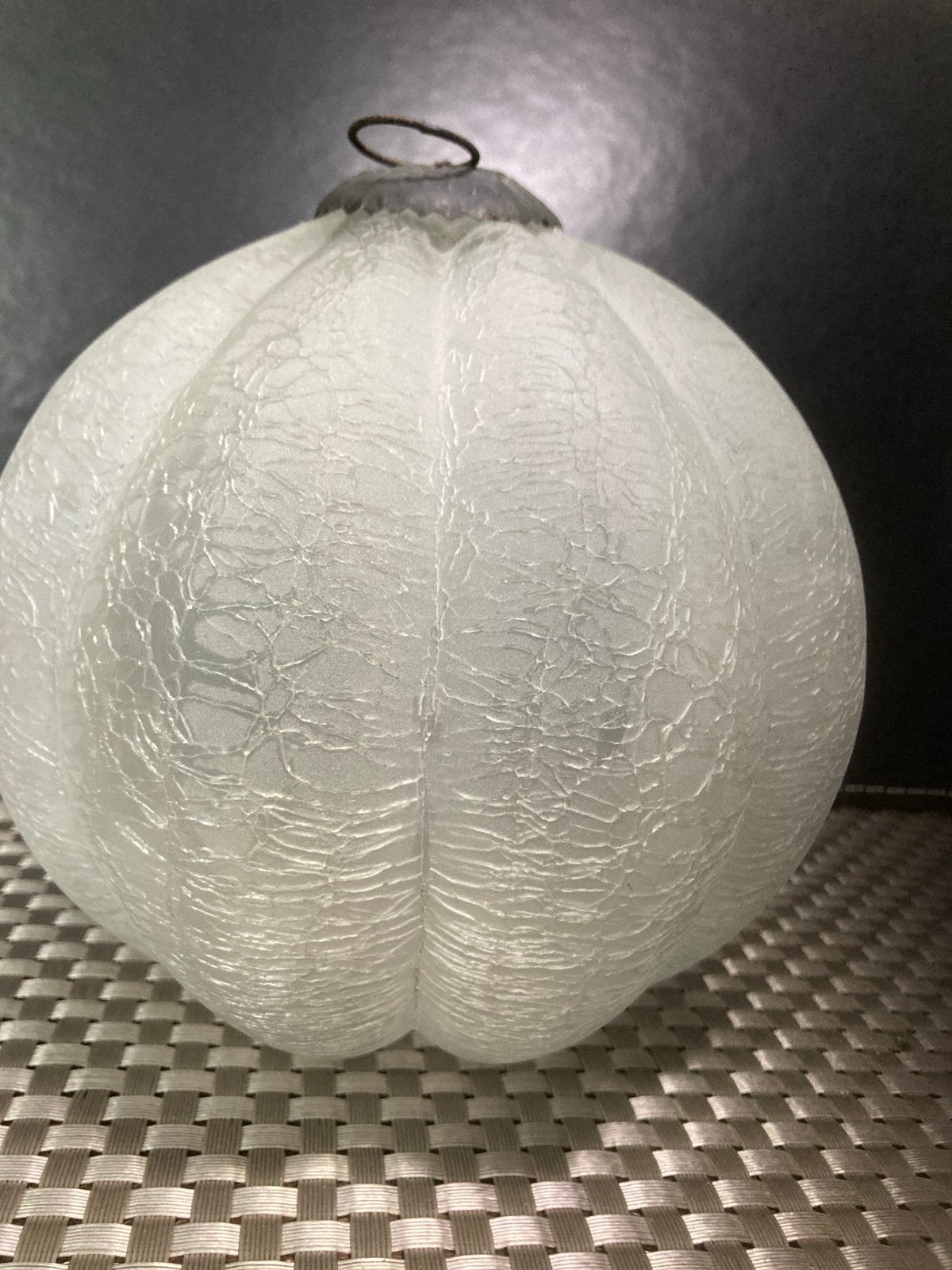 Craquelé glazen heksenbol - 15 cm hoog, Ophalen of Verzenden