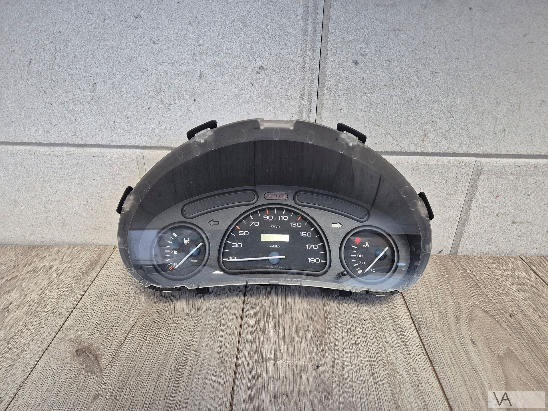 Tellerklok cockpit voor Peugeot 206 1998 - 2002 9634960980, Gebruikt, -, -, Ophalen of Verzenden