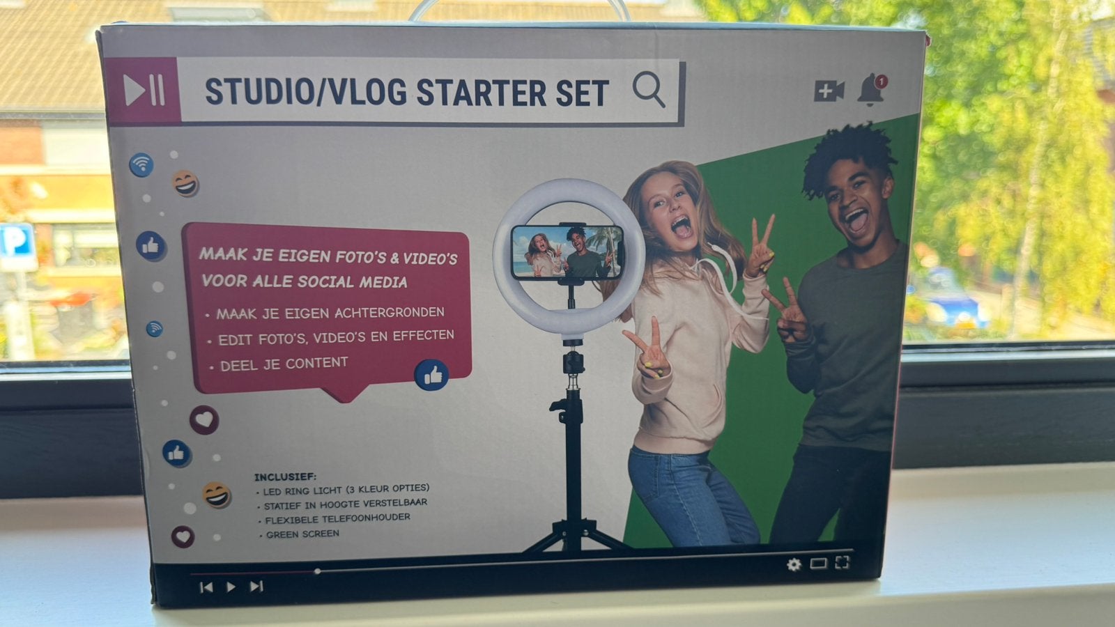Studio vlog set, Audio, Tv en Foto, Ophalen of Verzenden, Nieuw