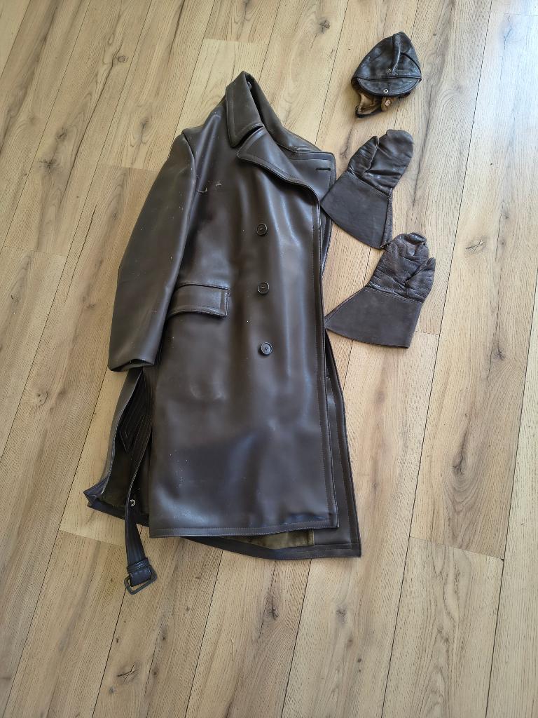 Vintage leren jas, Ophalen, Jas | leer, Tweedehands, Heren