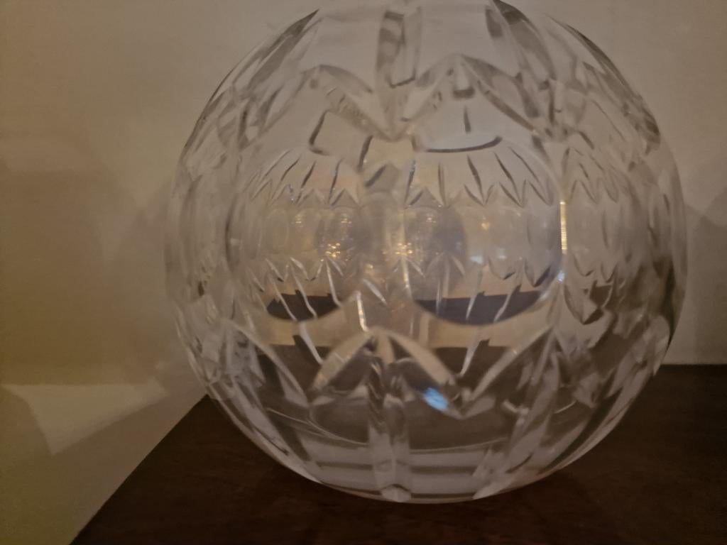 Grote bol vaas - kristal, Ophalen of Verzenden